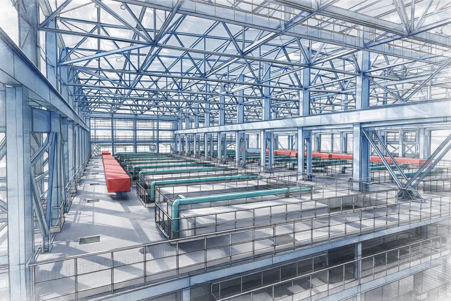 Civil and Structural Design: An Integrated Digital Workflow from First Load to Final Shop Drawing
